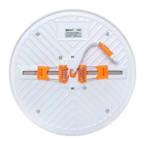 Светильник светодиодный ДВО 1108 24Вт 4000К IP20 круглый встраив. даунлайт безрамочный LUMA EKF DLL-1108-R-24-4000 фото 2