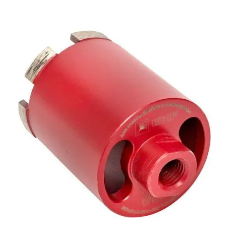 Коронка алмазная для дрелей с микроударом (верхнее пылеудаление) Micro Hit Laser M16 Professional DCH-68MHS EKF dch-68-mhs-m16 фото 2