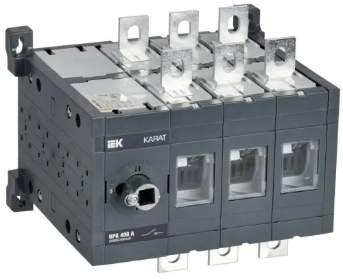 Выключатель-разъединитель ВРК 3п 400А реверс. без рукоятки KARAT IEK KA-VR20-3-0400