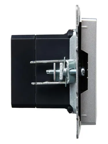 Розетка BRITE USB A+C 18Вт РЮ11-1-БрА механизм алюм. IEK BR-U22-018-K47 фото 2