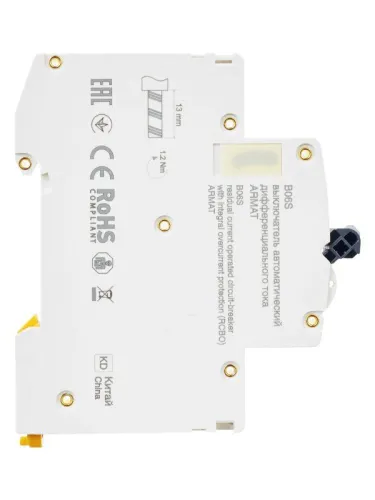 Выключатель автоматический дифференциального тока 2п (1P+N) C 25А 30мА тип AC АВДТ B06S 18мм ARMAT IEK AR-B06S-1N-C25C030 фото 7