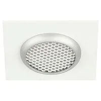 Светильник KL110 MR16 GU5.3 встраив. алюм. WH/SL бел./серебро матов. ЭРА Б0061532