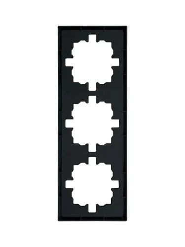 Рамка 3-м ZIMA горизонт. черн. бархат LEZARD 704-4200-148 фото 2