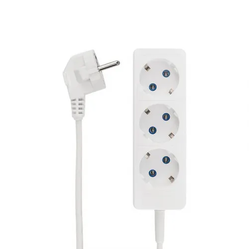 Удлинитель 3х3м с заземл. 3х0.75 бел. PROCONNECT 11-7209 фото 2