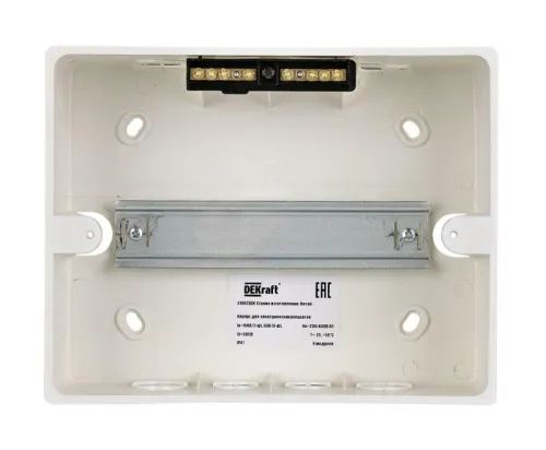 Корпус навесной дв. 1 ряд 9 мод. IP41 ЩРН-П пласт. прозр. DEKraft 31062DEK фото 2