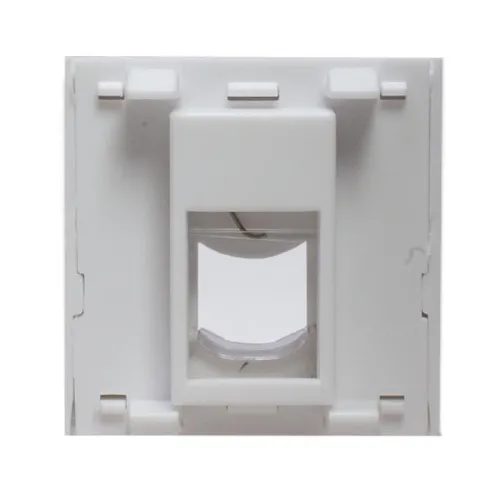 Панель лицевая 1 порт 45х45 Keystone шторка откидное маркировочное окно SUPRLAN 10-0301 фото 5