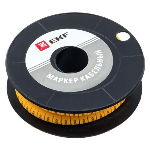 Маркер каб. 2.5кв.мм "8" (ЕС-1) (уп.1000шт) EKF plc-KM-2.5-8 фото 2
