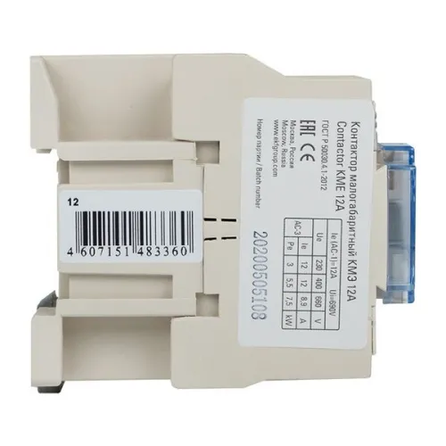 Контактор КМЭ-1 12А кат. 230В AC 1НО EKF ctr-s-12-220 фото 8