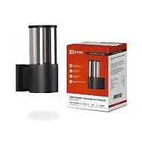 Светильник НБУ SMOKY-1хA60-BL E27 IP65 уличный настен. односторон. под лампу 1хA60 алюм. черн. IN HOME 4690612052892
