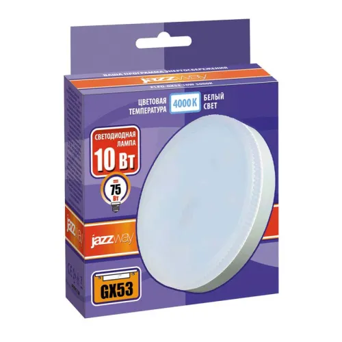 Лампа светодиодная PLED-GX53 10Вт 4000К нейтр. бел. GX53 820лм 230/50Гц JazzWay 5032873 фото 2
