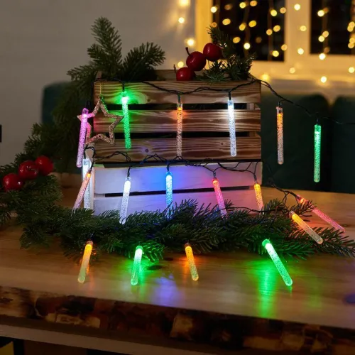 Гирлянда светодиодная "Палочки с пузырьками" 2м 20 палочек 20LED мультиколор RGB 1.5Вт IP20 Neon-Night 303-037 фото 5