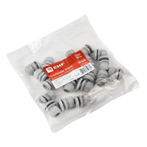 Сальник PG19 d12-15мм (d отверст. 23мм) IP54 PROxima EKF plc-pg-19-r фото 5