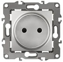 Розетка 1-м СП Эра12 12-2105-03 16А IP20 16AX 250В 2P механизм алюм. Эра Б0018256