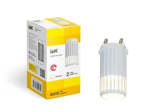 Светильник 4205 потолочный GU10 бел. IEK LT-UPB0-4205-GU10-1-K01 фото 4