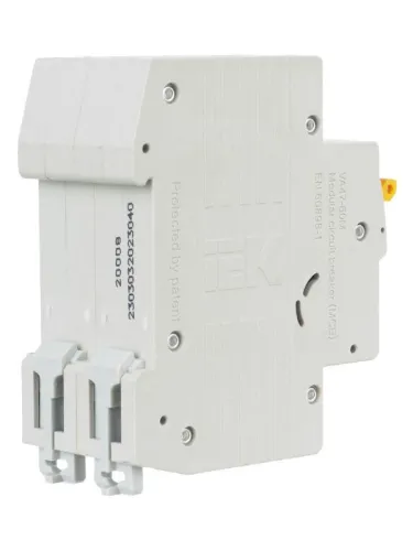 Выключатель автоматический модульный 2п C 40А 6кА ВА47-60M KARAT IEK MVA31-2-040-C фото 3