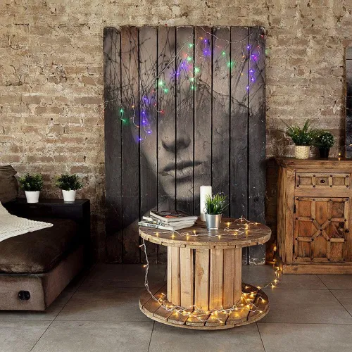 Гирлянда светодиодная "Айсикл" (бахрома) 1.8х0.5м 48LED мультиколор 3Вт 230В IP20 провод прозр. Neon-Night 255-019 фото 6