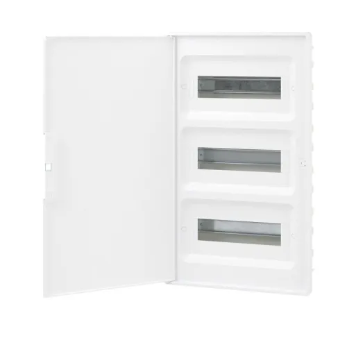 Щиток встраиваемый Фрейм (FRAME) 36мод. с бел. дверцей с 4 шинами PEN (2шт на 8 отверст. и 2шт на 10 отверст.) бел. DKC F36B1WW фото 4