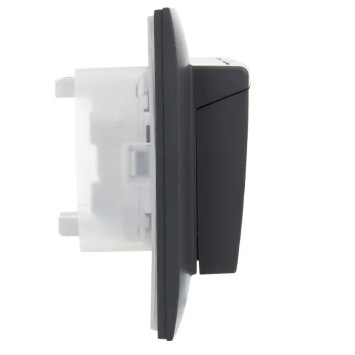 Розетка 2-м SKANDY 16А IP44 с крышкой в сборе SK-R12T титан IEK SK-R26-16-44-K48-F фото 3