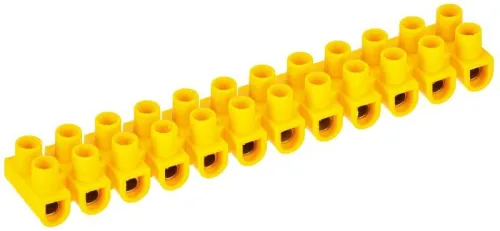 Колодка клеммная полистирол ЗВИ-20 н/г 4-10кв.мм желт. (блист.2шт) IEK UZV7-020-06-2