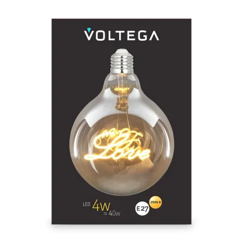 Лампа светодиодная Loft Led G125 4Вт 2500К E27 Voltega 8550 фото 4