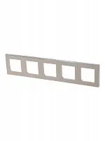 Рамка Levit 5п сл. кость/бел. ABB 2CHH015050A6017