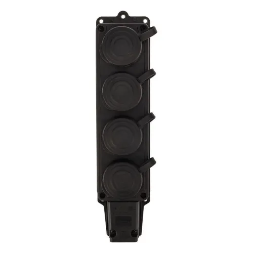 Колодка удлинителя 4-м 16А IP44 230В 2P+PE влагозащ. каучук PROCONNECT 111-114-4 фото 6