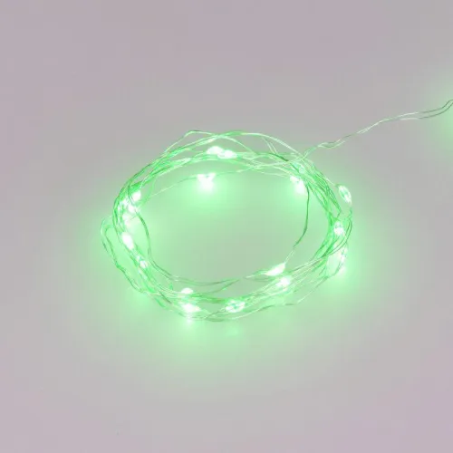 Гирлянда светодиодная ARD-DEW-HOME-2000-CLEAR-20LED-STD Green 3V Battery Pack IP20 Ardecoled 048704