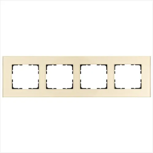 Рамка 4-м G-Glass стекло шампань Champagne Gold Jasmart G1004GG