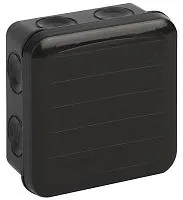 Коробка распределительная ОП 85х85х45мм двухкомпонентн. 8 вводов IP65 черн. Ruvinil 67240Ч