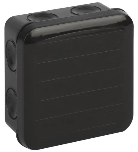 Коробка распределительная ОП 85х85х45мм двухкомпонентн. 8 вводов IP65 черн. Ruvinil 67240Ч