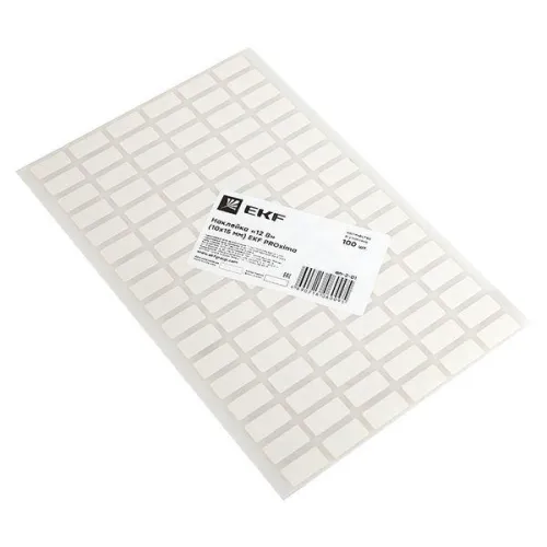 Наклейка "12В" 10х15мм EKF an-2-01 фото 3