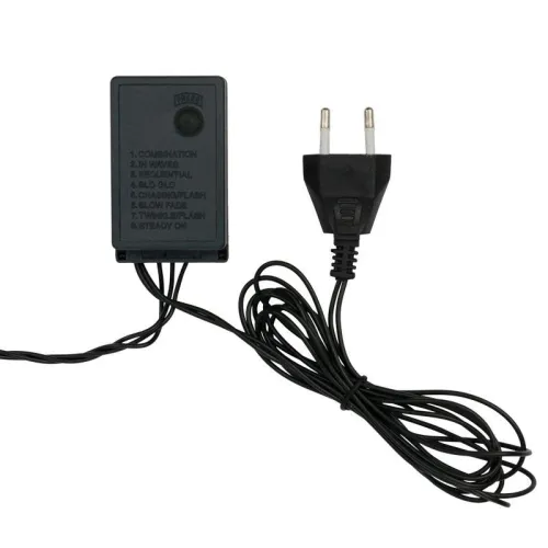 Гирлянда светодиодная "Мультишарики" 10м d17.5мм 80LED мультиколор 6Вт 220-240В IP65 с контроллером провод ПВХ темн. зел. Neon-Night 303-509-6 фото 2