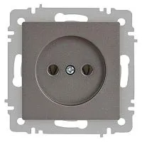 Розетка 1-м СП Accent 6-201-09 16А IP20 250В 2P титан Intro Б0063673