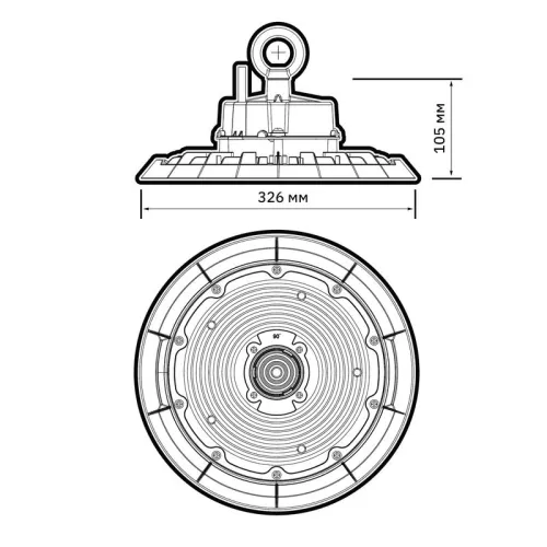 Светильник светодиодный PHB 06 PRO-5 200Вт 5000К IP65 60град. ДСП для высоких пролетов (high bay) Pro+ JazzWay 5064065 фото 7