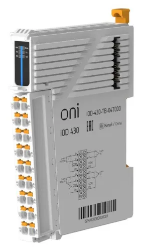 Модуль аналогового ввода IOD 430 4 температурных сигнала ONI IOD-430-TB-04T000 фото 7