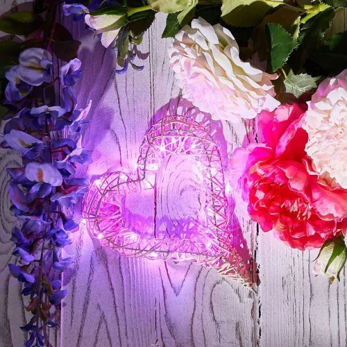 Гирлянда светодиодная "Роса" 2м 20LED роз. 2Вт 4.5В IP20 провод прозр. Neon-Night 303-007 фото 4