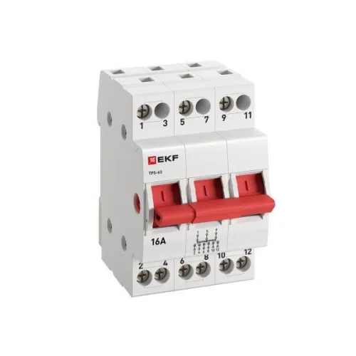 Переключатель трехпозиционный ТПС-63 3P 16А PROxima EKF TPS316 фото 2
