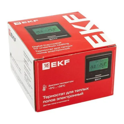 Термостат электронный 16А 230В для теплых полов EKF ett-1b фото 2