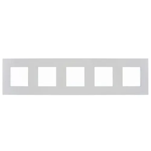 Рамка 5-м SKANDY SK-F35S металл серебр. IEK SK-M52-M-K23 фото 2