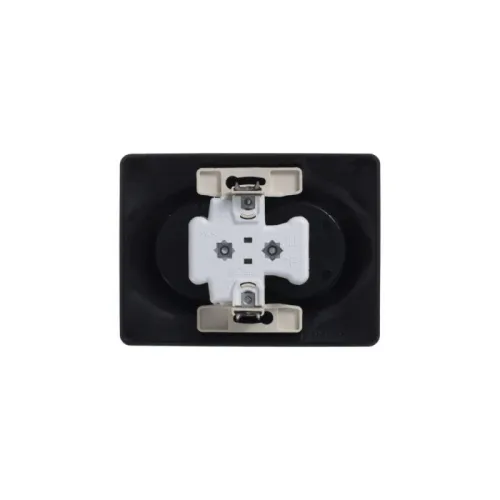 Розетка 2-м СП Glossa 16А IP20 250В без заземл. шоколад SE GSL000820 фото 3