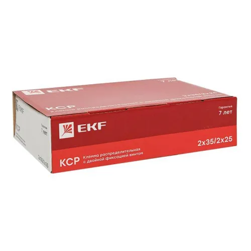 Клемма распределительная КСР с двойн. винтом 2х35/2х25 син. PROxima EKF ksr-2.35-2.25-blue фото 10