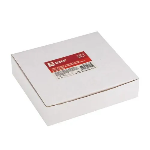 Шина нулевая N 6х9 10 отверстий синий изолированный корпус на DIN-рейку латунь PROxima EKF sn0-63-10-ib фото 6