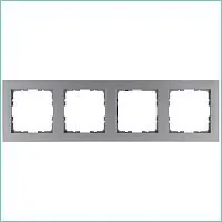 Рамка 4-м G-Classic алюм. Jasmart G1004S