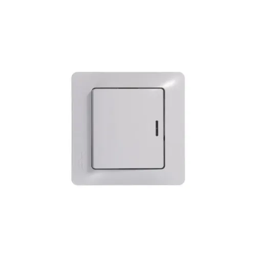 Переключатель проходной 1-кл. СП Glossa 10А IP20 (сх. 6а) 10AX с подсветкой механизм бел. SE GSL000163 фото 4