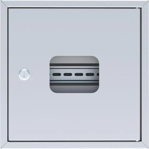 Щит ЯУР для УЭРМ с одной DIN-рейкой (300х300х150) Basic EKF uerm-din-300 фото 3