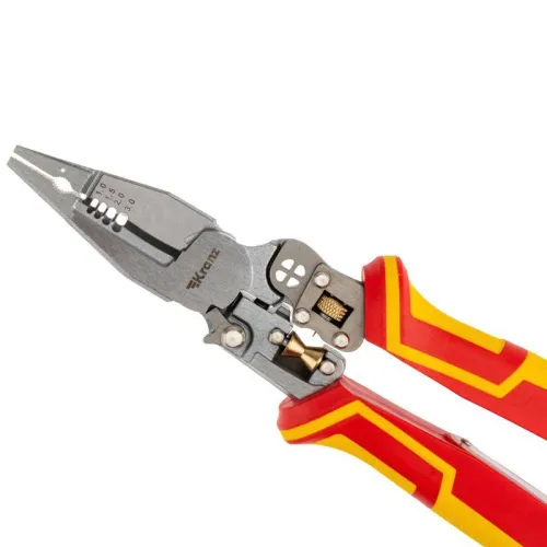 Плоскогубцы многофункциональные диэлектрические PRO 210мм с тестером Kranz KR-12-4656-3 фото 5