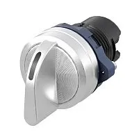 Головка переключателя на 3 положения с возвратом стандартная ручка алюм. черн. DKC M22S-M3A