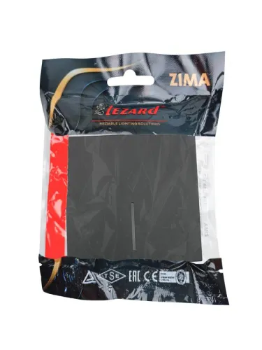 Выключатель проходной 1-кл. с индик. СП ZIMA IP20 10А безвинт. зажим черн. бархат LEZARD 704-4288-114QC фото 7