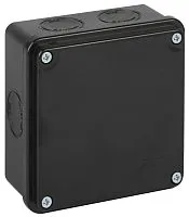 Коробка распределительная ОП 100х100х50мм двухкомпонентн. 7 вводов IP66 черн. Ruvinil 67250Ч