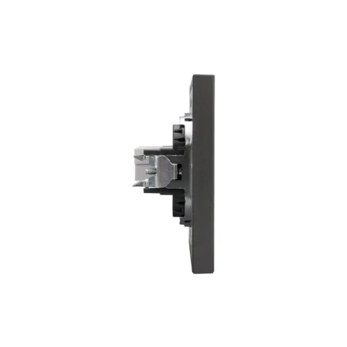 Розетка компьютерная СП STRONG MIELE RJ45 кат.6 графит Kranz KR-78-0724-6 фото 7